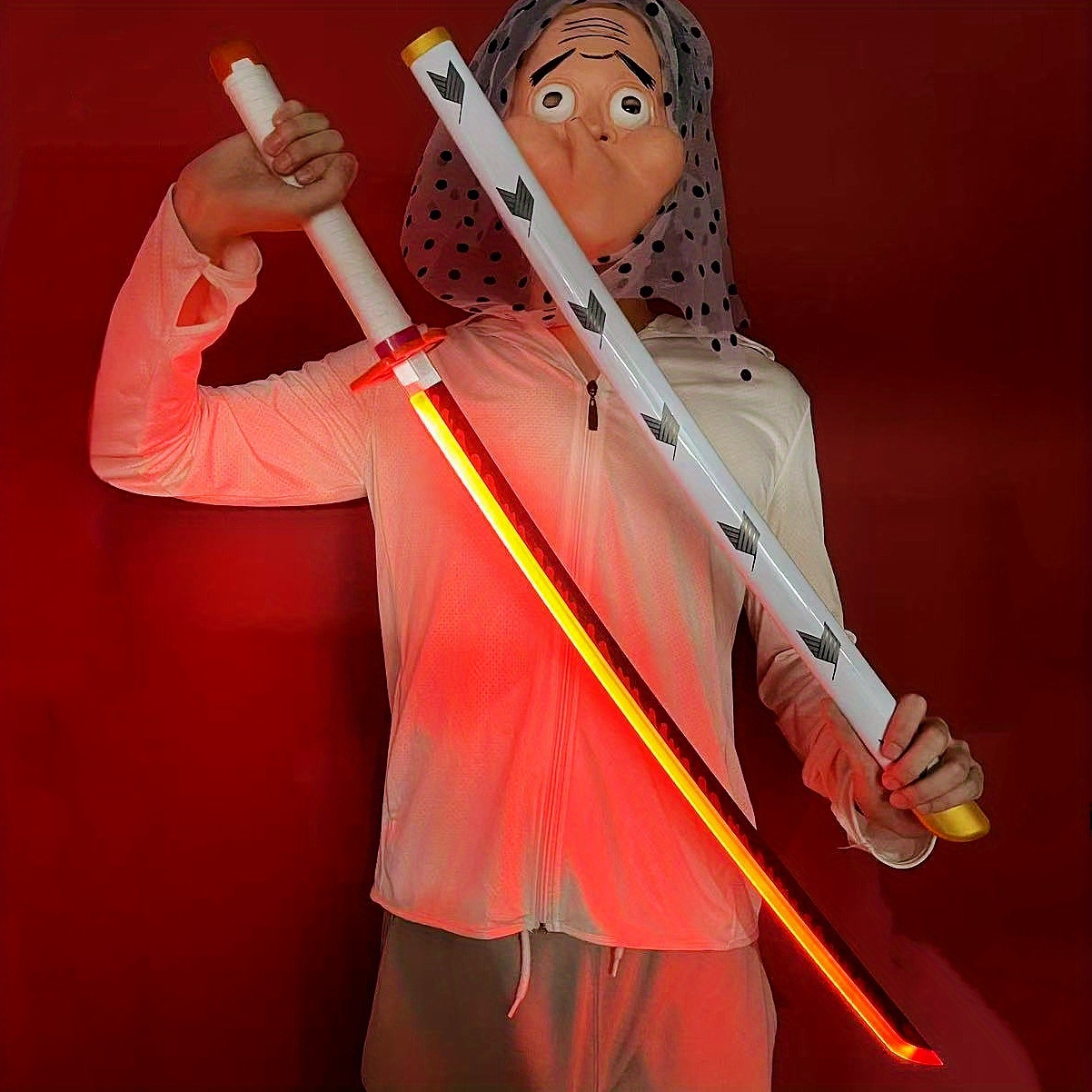 Cosplay Prop Katana - Katana Lumineux Demon Slayer, Épée LED