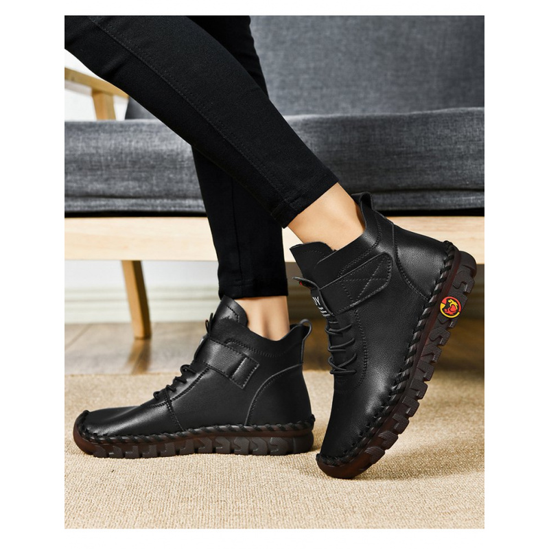Bottes d'hiver chaudes en coto - Velcro Hook Loop avis et prix