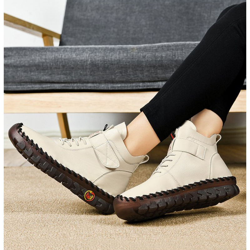 Bottes d'hiver chaudes en coto - Velcro Hook Loop avis et prix