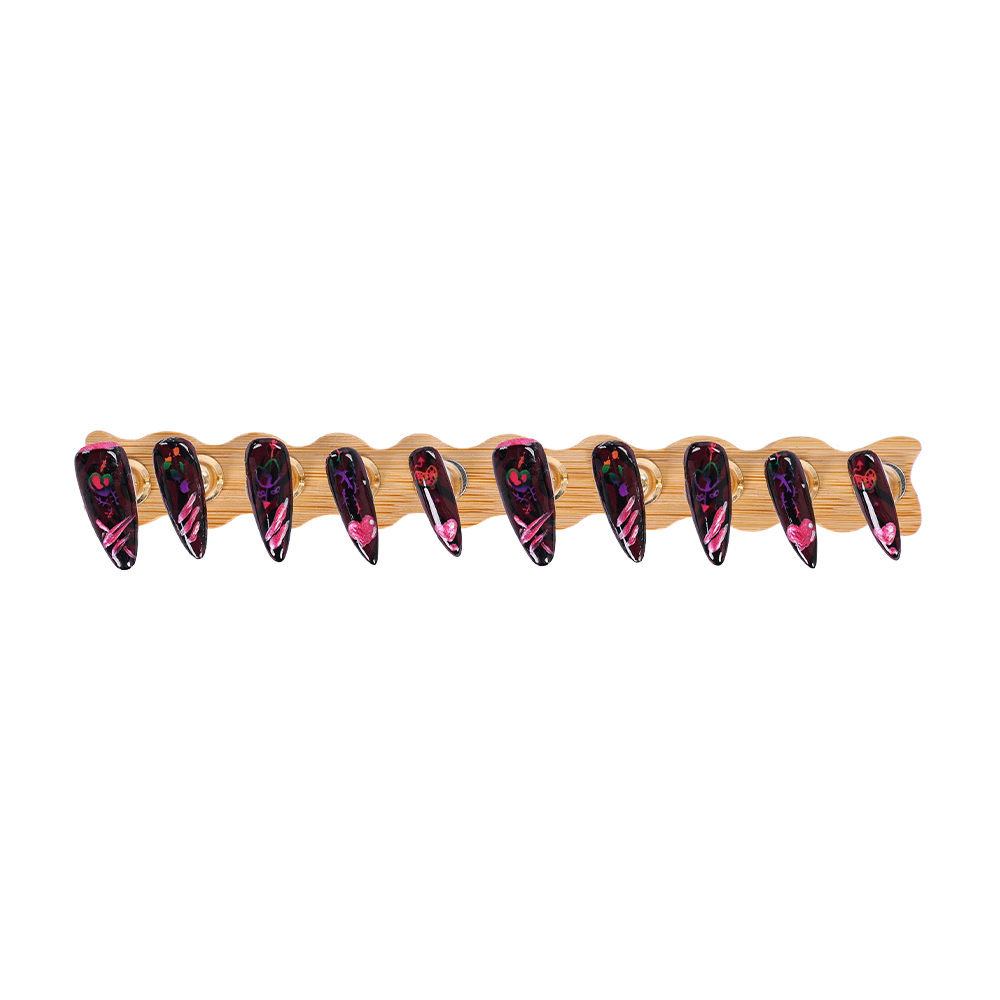 Faux Ongles Noirs et Rouges Ni - Cosplay Prop Painting avis et prix